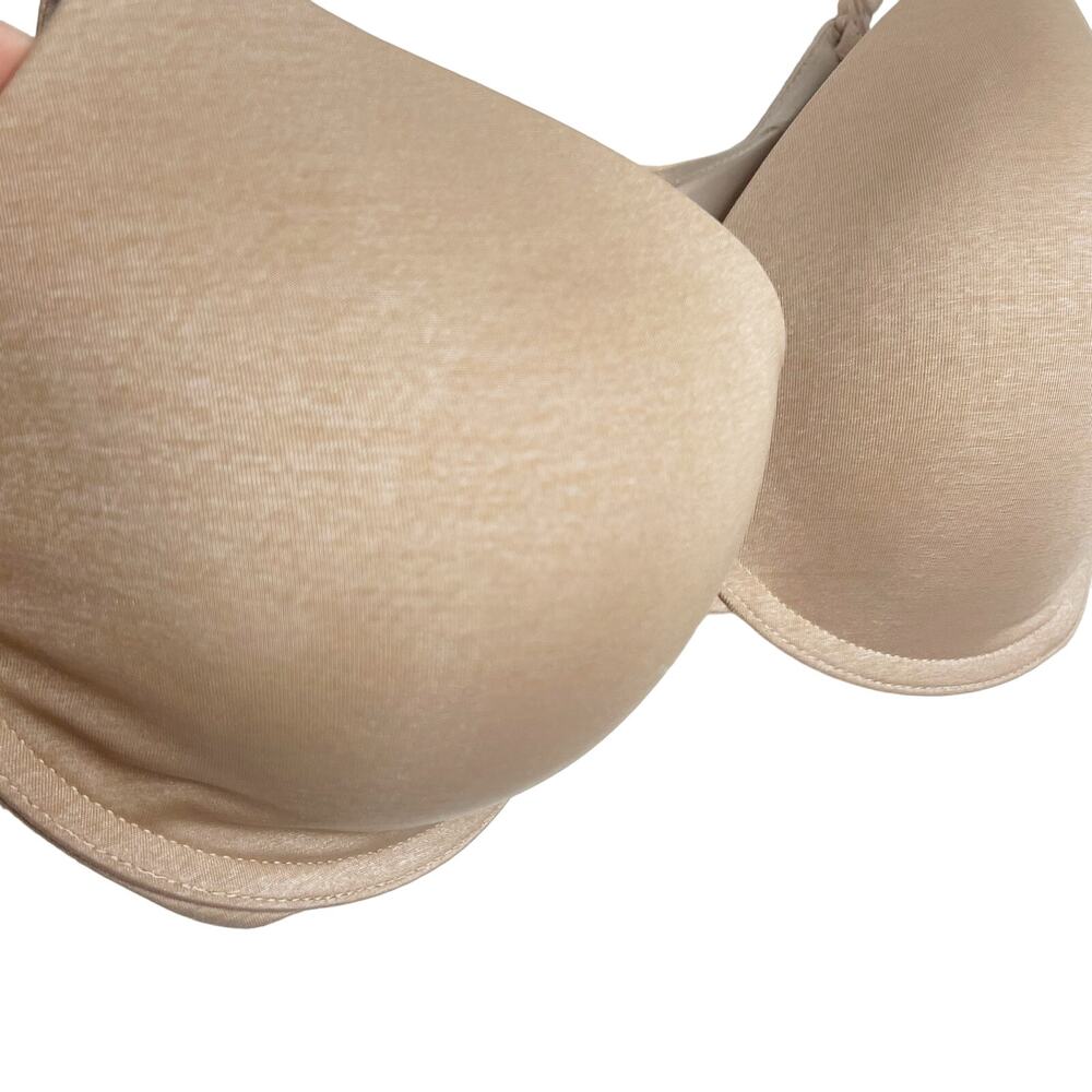 VICTORIA'S SECRET Uplift Semi Demi Underwire Push Up Bra Lined Nude Size 34DD - Picture 2 of 7